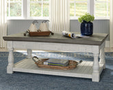 A2Z Furniture - Ashley Furniture - Havalance Lift-Top Coffee Table - Lift Top Cocktail Table / White/Gray - T994-20